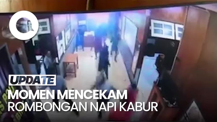 Video Mencekam 19 Napi Lapas Nabire Kabur Sambil Serang Petugas Pakai Parang