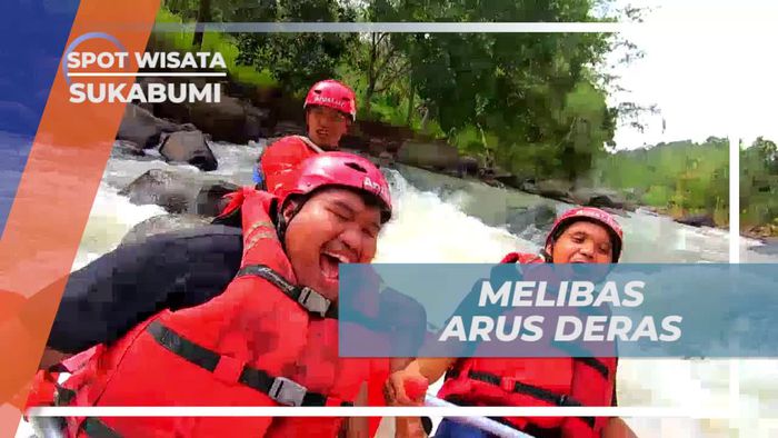 Menaklukkan Bebatuan dan Arus Deras Saat Melibas Sungai Sukabumi