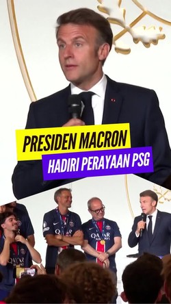 Video Presiden Prancis Macron: PSG Klub Luar Biasa
