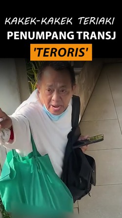 Video: Kakek Teriaki Penumpang TransJakarta Teroris Dilaporkan ke Polisi