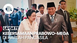 Video Keakraban Prabowo-Mega di Upacara Peringatan Hari Lahir Pancasila