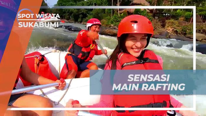 Mengalami Sensasi Rafting Seru di Sungai Sukabumi Sejauh Lima Kilometer