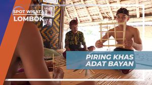 Membuat Piring Tradisional Khas Bayan di Lombok