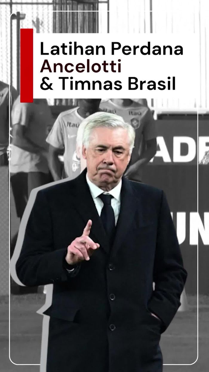 Video: Ancelotti Gelar Latihan Perdana dengan Timnas Brasil
