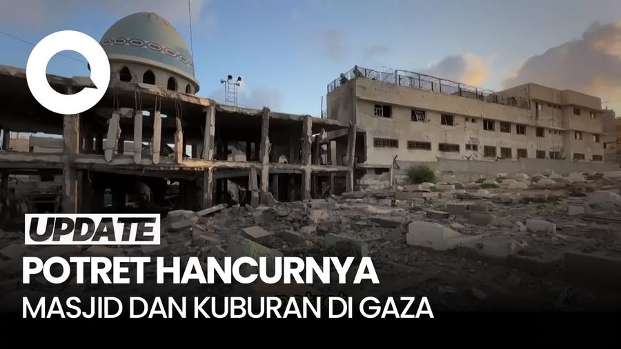 Video: Masjid dan Kuburan Hancur Imbas Serangan Israel di Deir al-Balah Gaza
