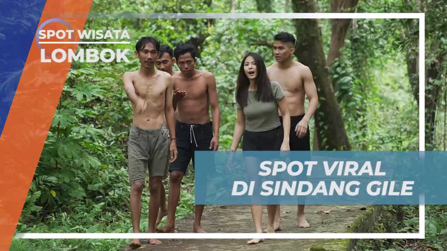 Mengunjungi Tempat Viral Water Slide di Sendang Gile Lombok