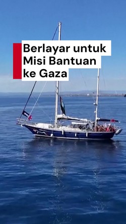 Video: Para Aktivis Berlayar dari Italia ke Gaza Bawa Bantuan Kemanusian