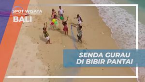 Bergembira di Pantai Saat Ulang Tahun Transmedia, Bali