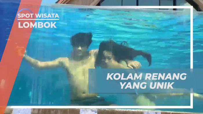 Berenang di Kolam Unik Gili Trawangan, Lombok