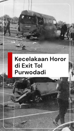 Video Horor Kecelakaan di Exit Tol Purwodadi, Korban Bergelimpangan