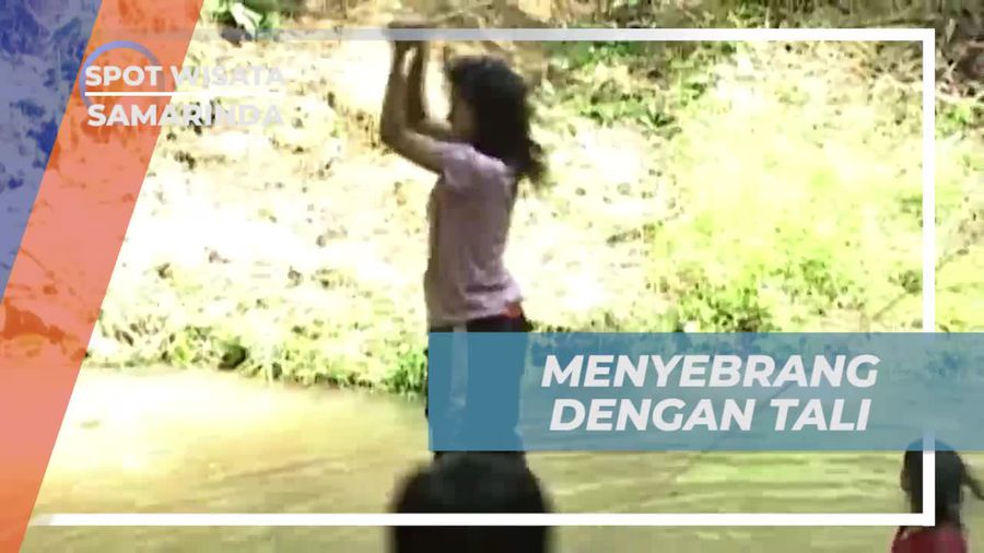 Menyebrang Sungai dengan Tali bersama Pramuka di Samarinda