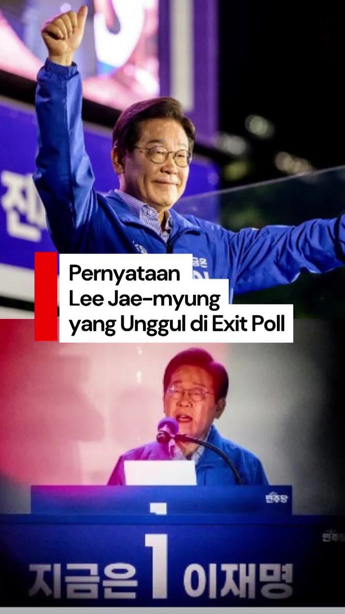 Video: Wajah Sukacita Lee Jae-myung yang Unggul di Pilpres Korsel