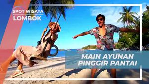 Bermain Ayunan di Tepi Pantai Kecinan, Lombok
