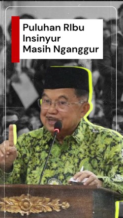 Video JK: Banyak Insinyur di Indonesia Belum Dapat Kerja