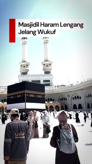 Video: Suasana Masjidil Haram Lengang Jelang Wukuf di Arafah