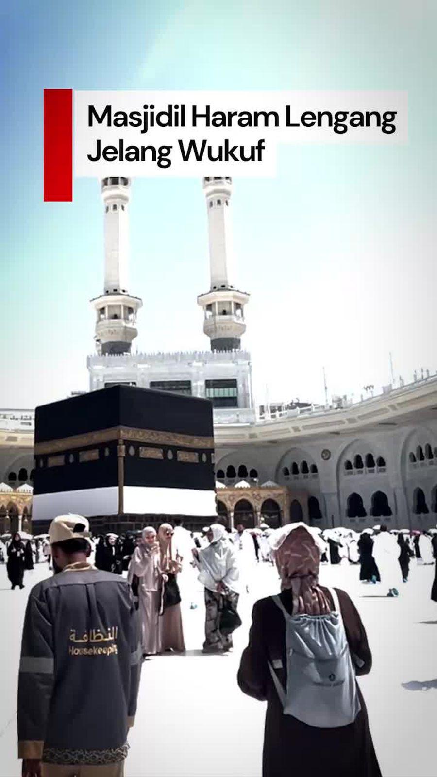 Video: Suasana Masjidil Haram Lengang Jelang Wukuf di Arafah