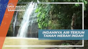 Menikmati Pemandangan Air Terjun Tanah Merah di Samarinda
