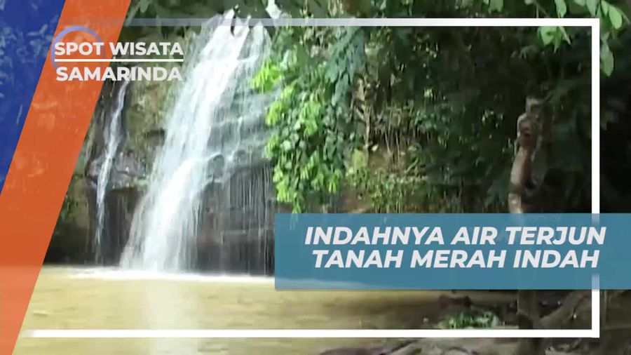 Menikmati Pemandangan Air Terjun Tanah Merah di Samarinda