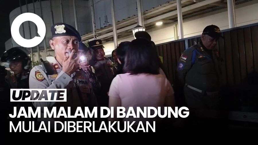 Video: Ekspresi Para Pelajar saat Jam Malam di Bandung Mulai Diberlakukan