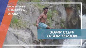 Melompat dari Tebing Air Terjun Si Gota Gota, Sumatera Utara