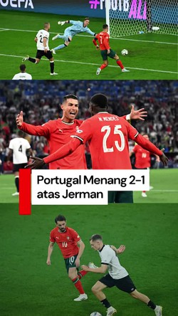 Video: Gol Conceicao dan Ronaldo Bawa Portugal ke Final UEFA Nations League