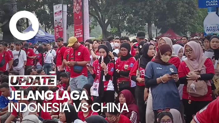 Video: GBK Memerah Jelang Laga Indonesia Vs China