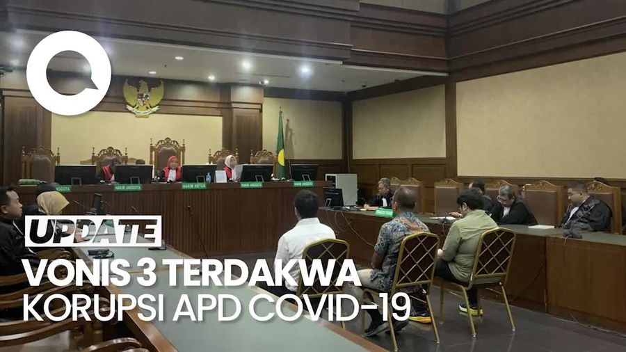Video: 3 Terdakwa Kasus Korupsi APD Covid-19 Divonis 3 Hingga 11,5 Tahun Bui