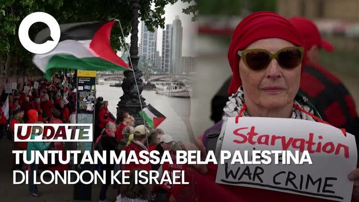 Video: Aksi Massa Bela Palestina di London