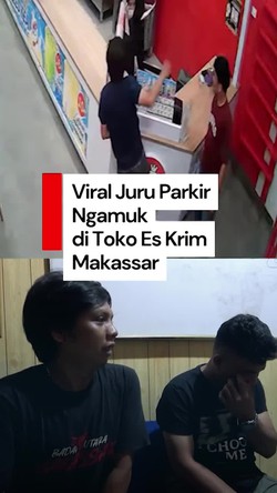 Video: Aksi Juru Parkir Ngamuk dan Ancam Bawa Ormas Berujung Ditangkap Polisi