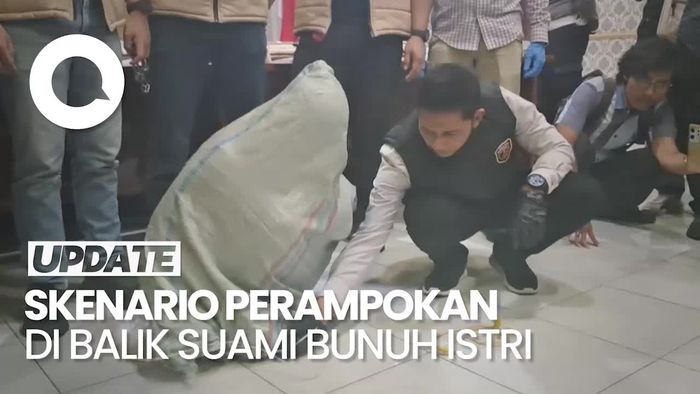 Video: Pria Ini Peragakan Skenario Dikarungi Rampok, Padahal Bunuh Istrinya