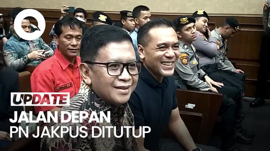 Video Ada Massa Pendukung di Sidang Hasto, Jalan Depan PN Jakpus Ditutup