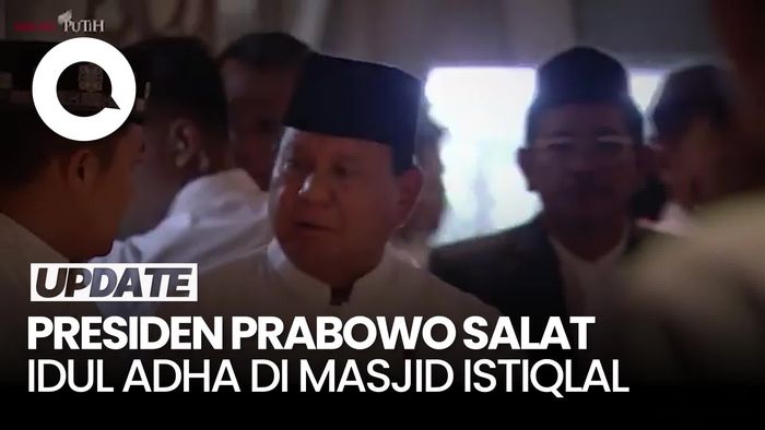  Video Presiden Prabowo Salat Idul Adha 2025 di Masjid Istiqlal, Ada Puan-JK