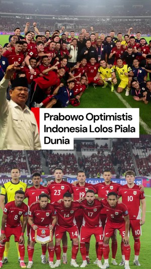 Video Prabowo Bersyukur Timnas Tekuk China, Optimistis Lolos Piala Dunia
