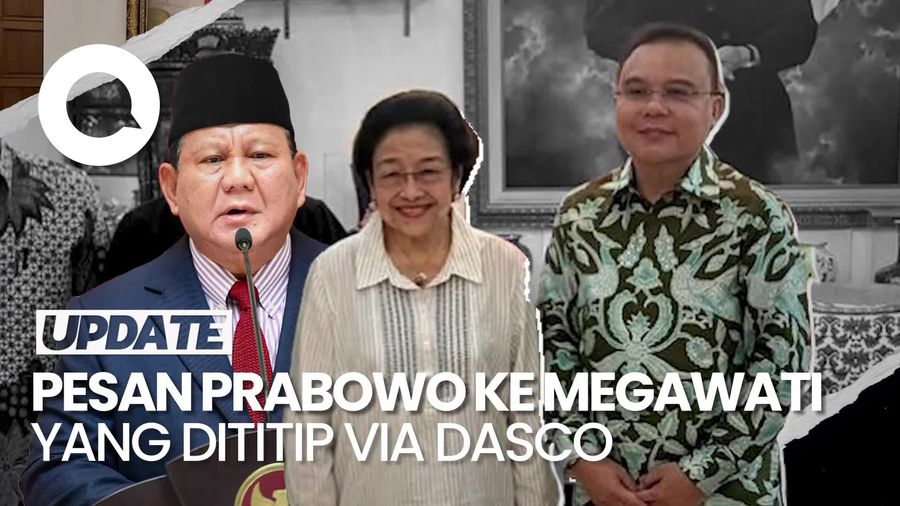 Video: Apa Pesan Prabowo ke Mega yang Dititip Lewat Dasco? Ini Kata Muzani