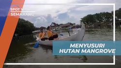 Menyusuri Hutan Mangrove dengan Perahu di Puri Maerokoco Semarang