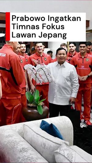 Video Prabowo Ingatkan Timnas Fokus Lawan Jepang, Meski Sudah Lolos