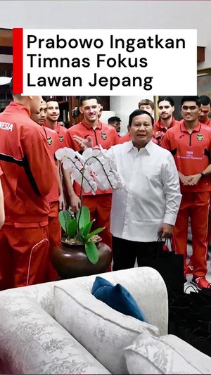 Video Prabowo Ingatkan Timnas Fokus Lawan Jepang, Meski Sudah Lolos