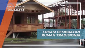 Mengunjungi Lokasi Pembuatan Rumah Tradisional di Desa Woloan Sulawesi