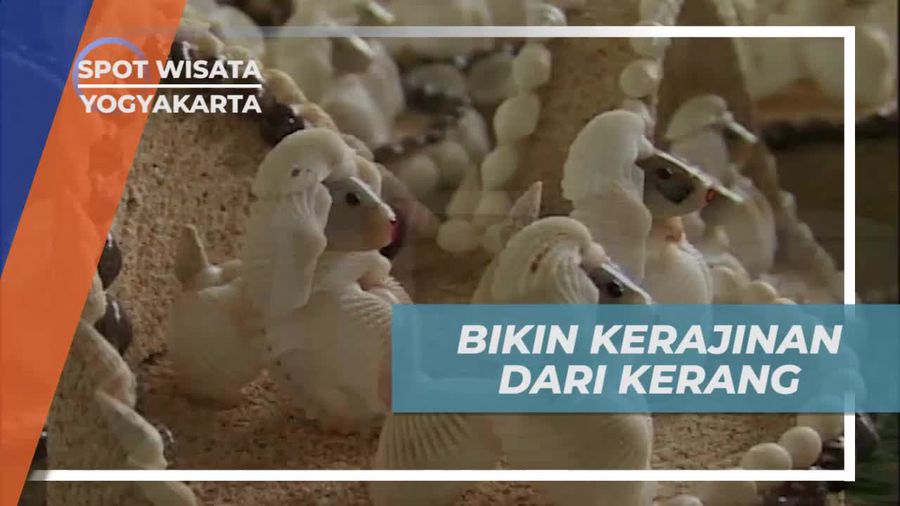 Membuat Kerajinan Unik dari Kerang di Wonosari Yogyakarta