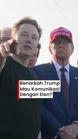 Video Trump: Saya Tak Memikirkan Elon, Hanya Doakan yang Terbaik Untuknya