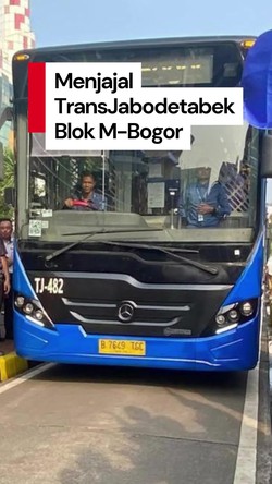 Video: Menjajal Rute Terbaru TransJabodetabek Blok M-Bogor