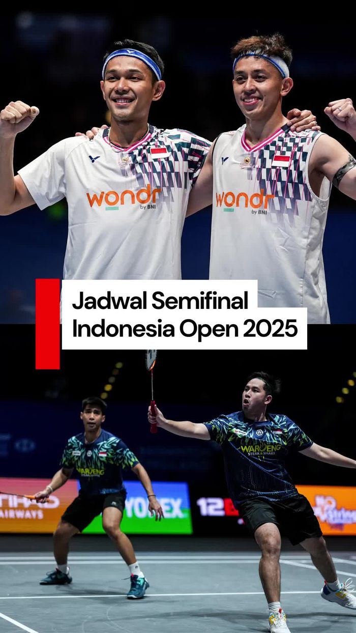 Video: Jadwal Semifinal Indonesia Open 2025, RI Kirim 2 Wakil