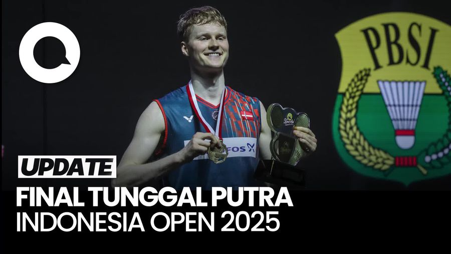 Video: Anders Antonsen Juara Indonesia Open 2025