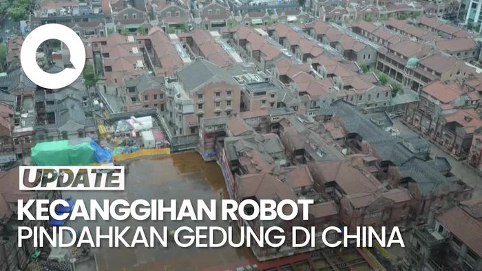 Video: Canggih Banget! China Pindahkan Gedung Bersejarah Utuh Pakai Robot