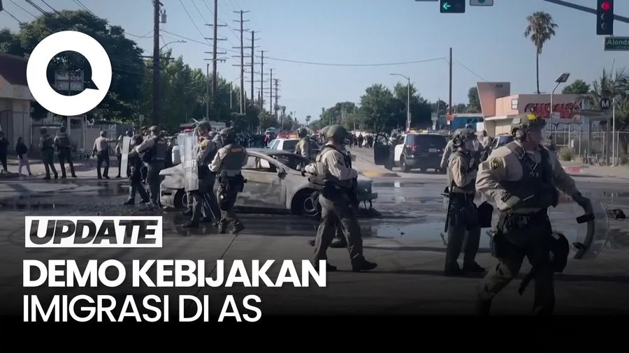 Video: AS Ricuh! Demo Imigrasi Berujung Pembakaran