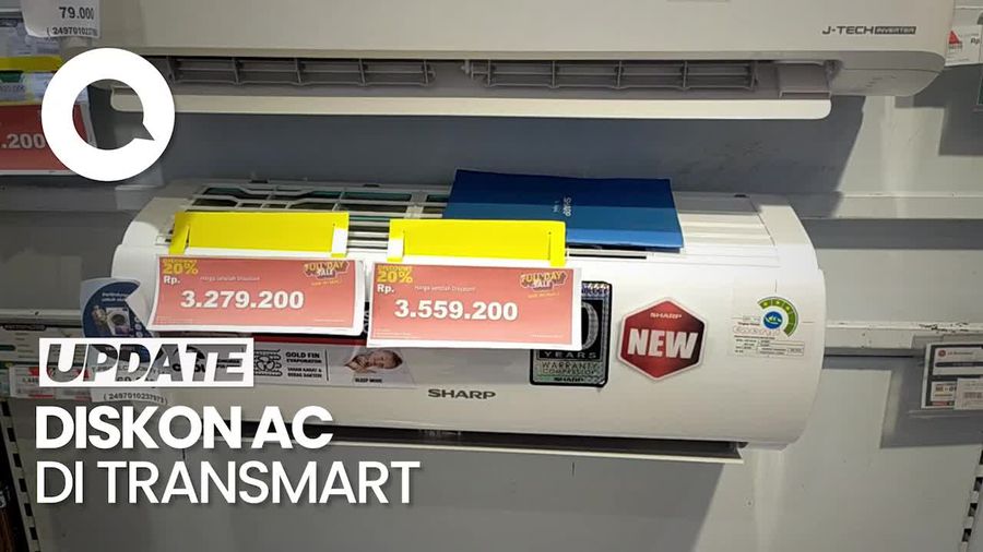 Video: AC Split 1 PK di Transmart Full Day Sale Diskon hingga Rp 1 Juta