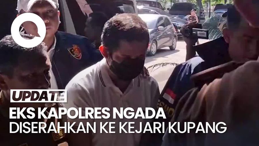 Video Eks Kapolres Ngada Tersangka Pencabulan Diserahkan ke Kejari Kupang