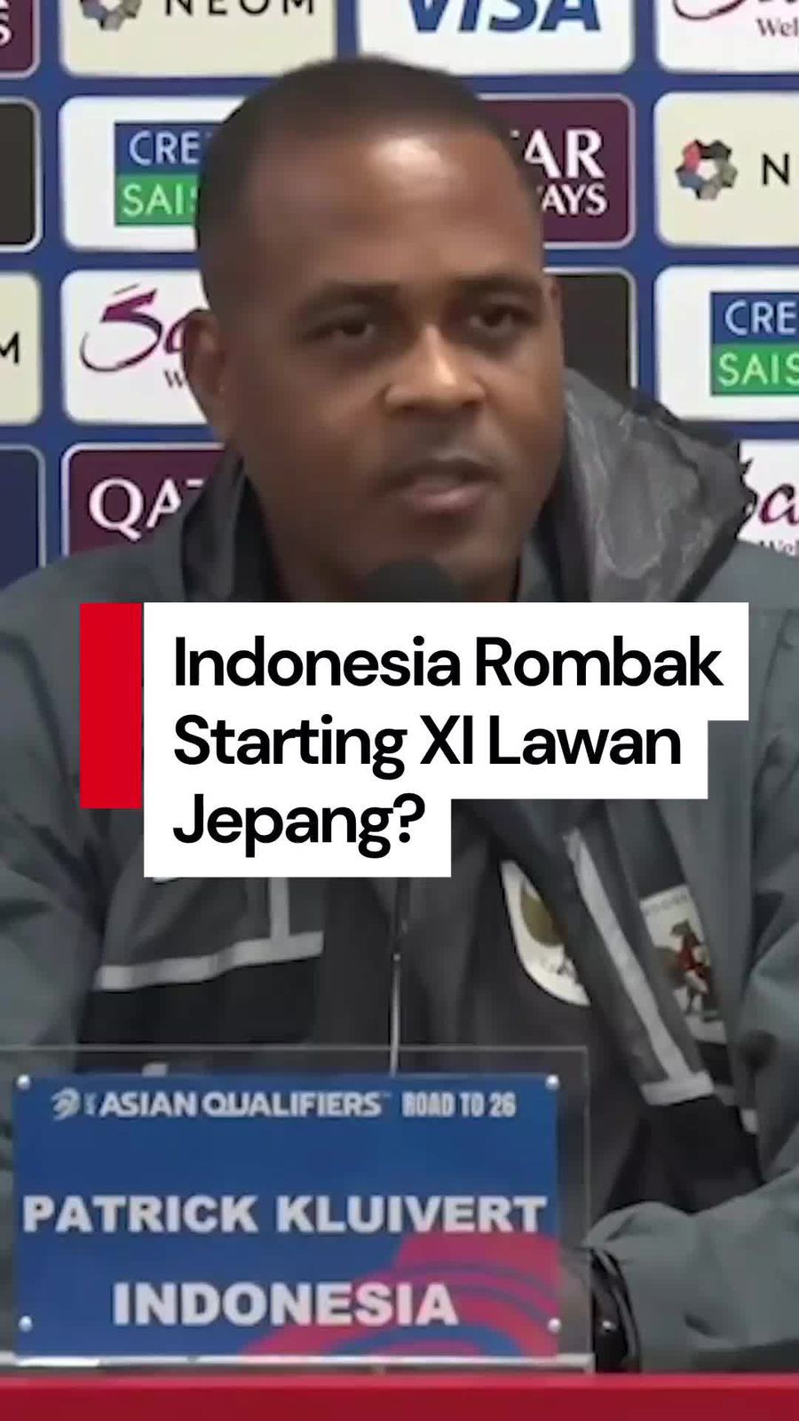 Video: Kluivert Bakal Rombak Starting XI Timnas Lawan Jepang?