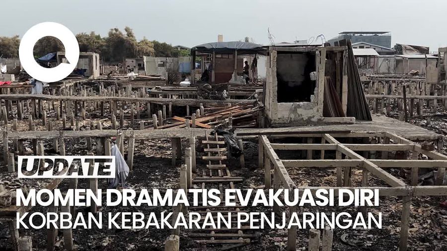 Video Cerita Korban Kebakaran Penjaringan Saling Tonjok Saat Evakuasi Diri