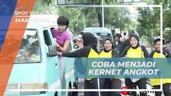 Mencoba Menjadi Kernet Angkot dengan Penuh Semangat di Makassar